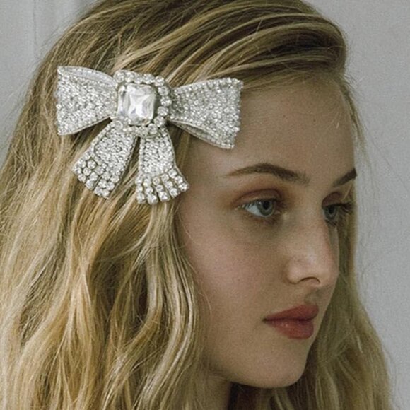 Crystal Bowknot Hair Clips
